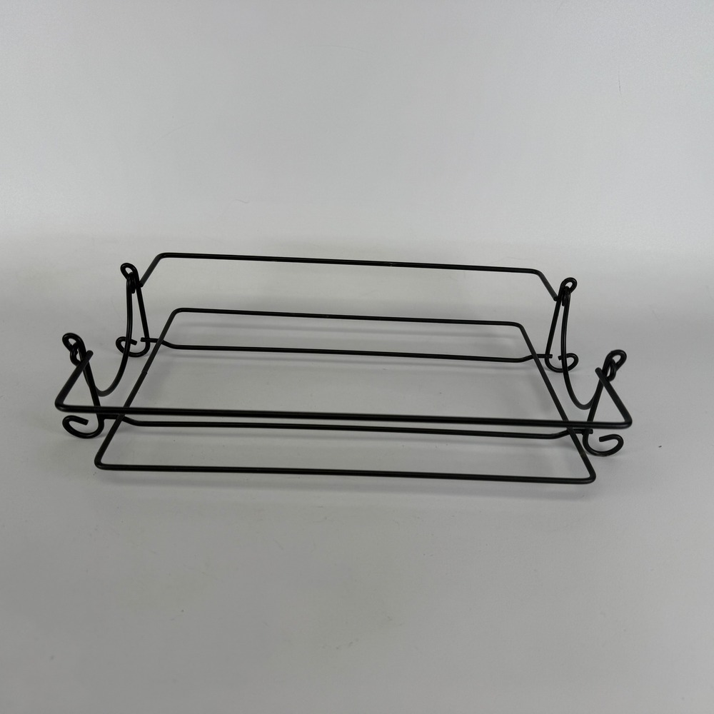 Temp-tations Black Wire Metal Trivet Rack for Rectangular Bakeware Casserole